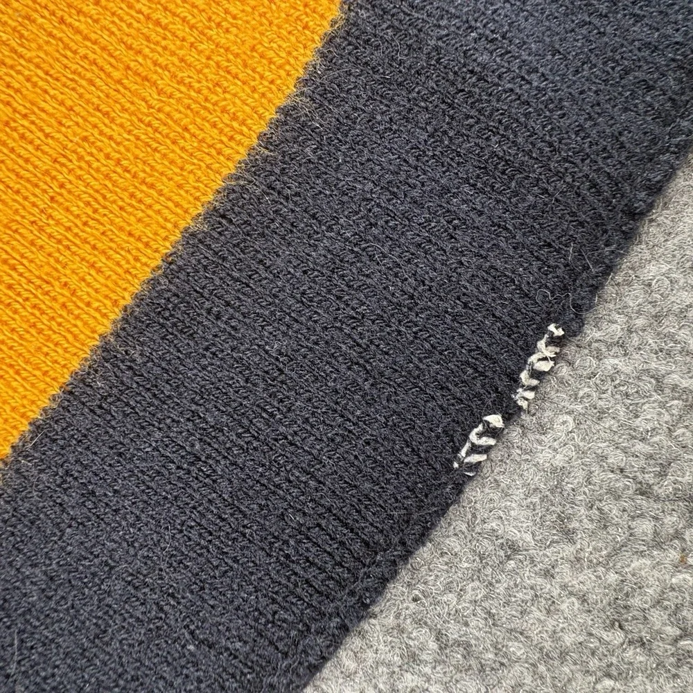 UNCG Greensboro Gold Navy Striped Knit Scarf Collegiate NCAA Fan Spirit Winter